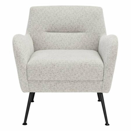 SAFAVIEH Tilbrook Arm Chair, Light Grey & Black ACH5203B